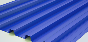 Trapezoidal metal sheet