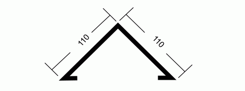 RIDGE TILE FOR TRAPEZOIDAL METALSHEET - BUDMAX-METAL Sp. z o.o.